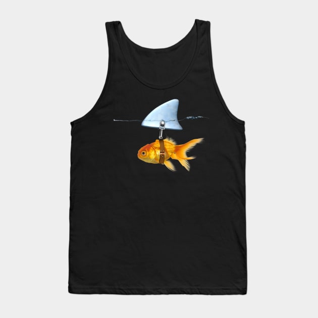 gold fish Tank Top by MARK ASHKENAZI